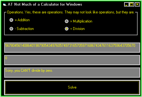 AT Not Much of a Calculator for Windows screen shot
