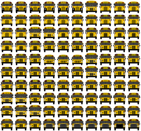 [Mercer County buses nos. 300-399]