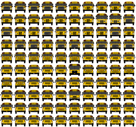 [Mercer County buses nos. 400-499]