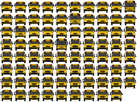 [Mercer County buses nos. 600-678]
