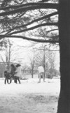 [Snow on campus]