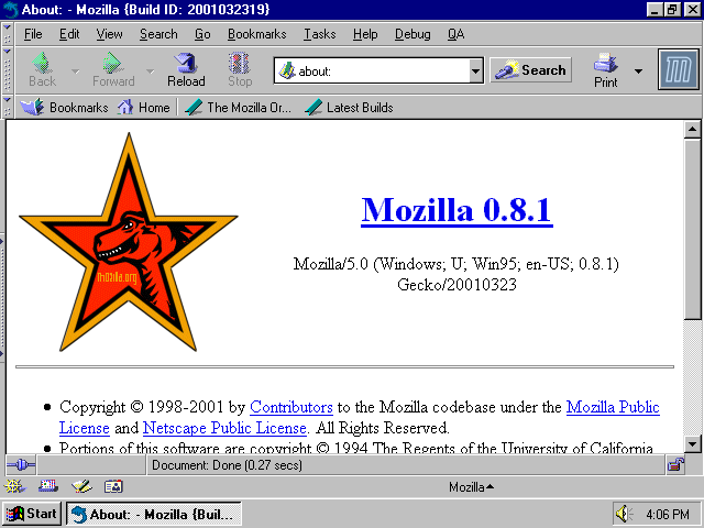 [Mozilla 0.8.1 screenshot]