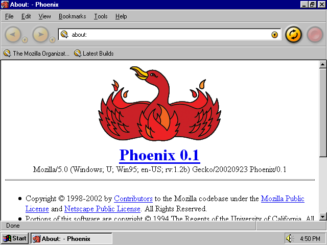 [Phoenix 0.1 screenshot]