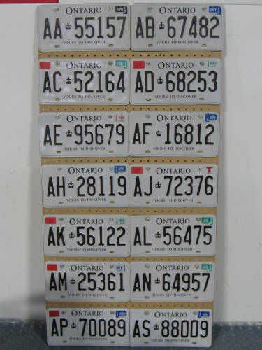 [Ontario truck plate display]