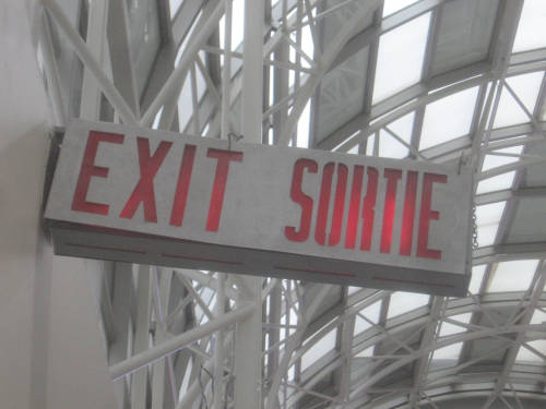 [Exit sign - Toronto, Ontario]