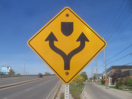[Pick a side road sign]
