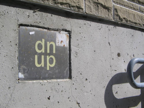 [Up Dn sign]