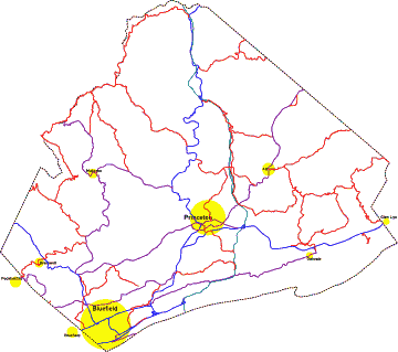 [Mercer County, WV highway map]