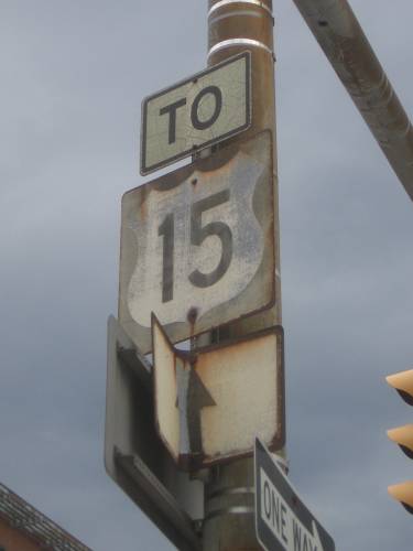 [US 15 sign]