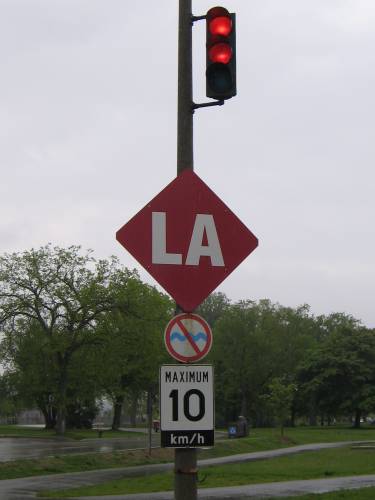 [Strange signs by the Canadian Lock in Sault Sainte Marie]