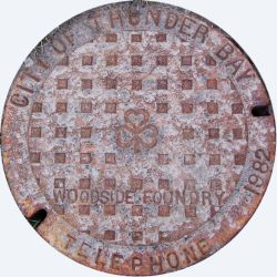 [Thunder Bay manhole cover]