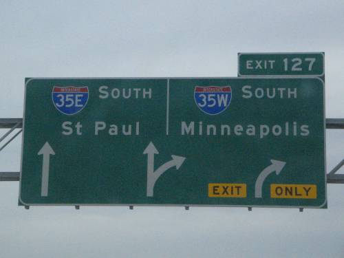 [Minnesota road sign]