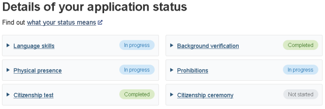 [Canadian citizenship application status]