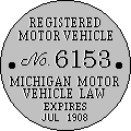 [Michigan dashboard disc]