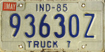 [Indiana 1985 truck]