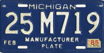 [Michigan 1985 manufacturer]
