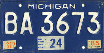 [Michigan 1985 GVWR truck]