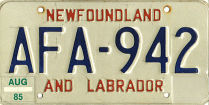 [Newfoundland and Labrador 1985]