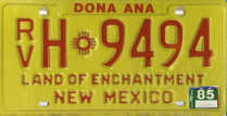 [New Mexico 1985 recreational vehicle]