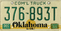 [Oklahoma 1985 commercial truck]