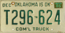 [Oklahoma 1985 commercial truck]