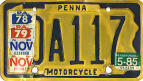 [Pennsylvania 1978-85 motorcycle]