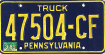 [Pennsylvania 1985 truck]