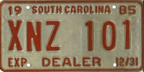 [South Carolina 1985 dealer]
