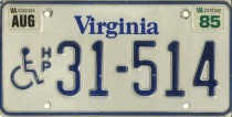 [Virginia 1985 handicapped]