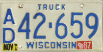 [Wisconsin 1987 truck]
