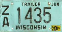 Wisconsin license plate