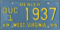[West Virginia 1985 dealer]