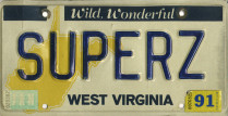 [West Virginia 1991 personalized]