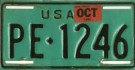 [U.S. Forces in Germany license plate number PE-1246]