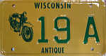 [Wisconsin undated antique motorcycle]