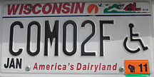 [Wisconsin 2011 disabled personalized]