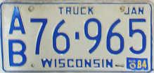 [Wisconsin 1984 truck]