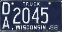 [Wisconsin 1986 insert truck]