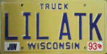 [Wisconsin 1993 personalized truck]
