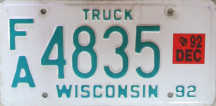 [Wisconsin 1992 insert truck]