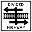[Divided Highway Crossing]