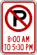 [No Parking 8:30 AM to 5:30 PM]