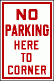 [No Parking Here to Corner]