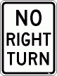 [No Right Turn]