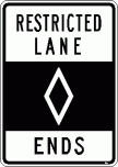 [Restricted Lane Ends]