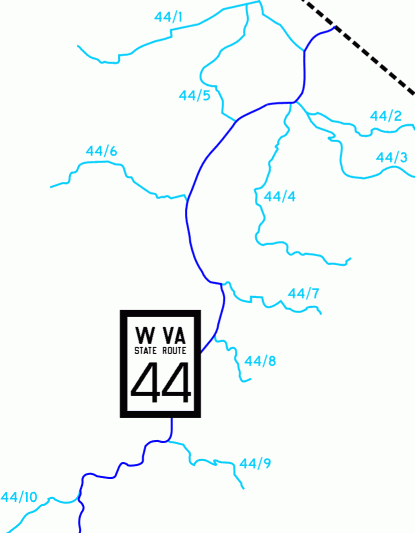 [WV fractional county highways]