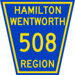 [Hamilton-Wentworth route marker]