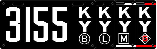 [Kentucky 1910-14 licence plates]