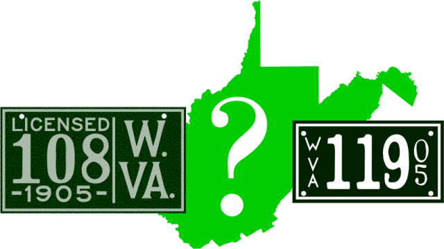 [West Virginia 1905 licence plates]