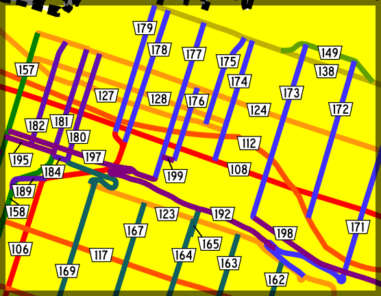 [Hamilton, ON highway map]